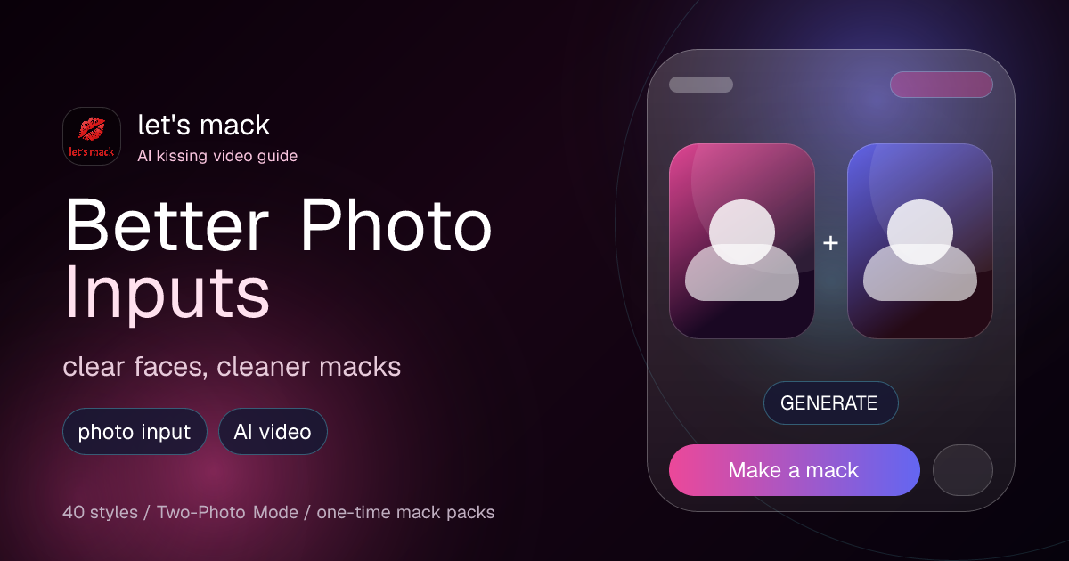 Best Photos for AI Kiss Videos: A Complete Input Guide (2026)