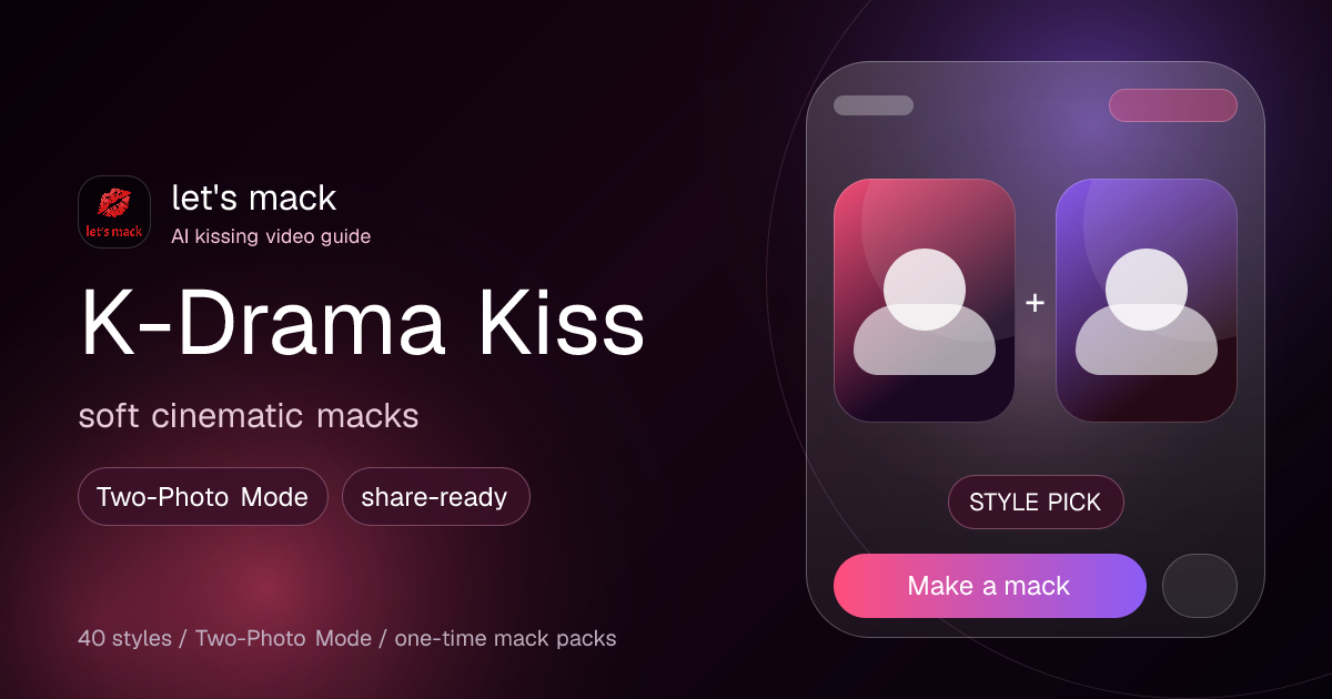How to Make a K-Drama Style AI Kiss Video