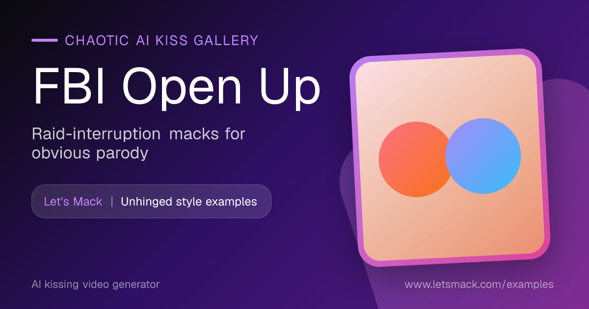 FBI Open Up AI Kiss Gallery