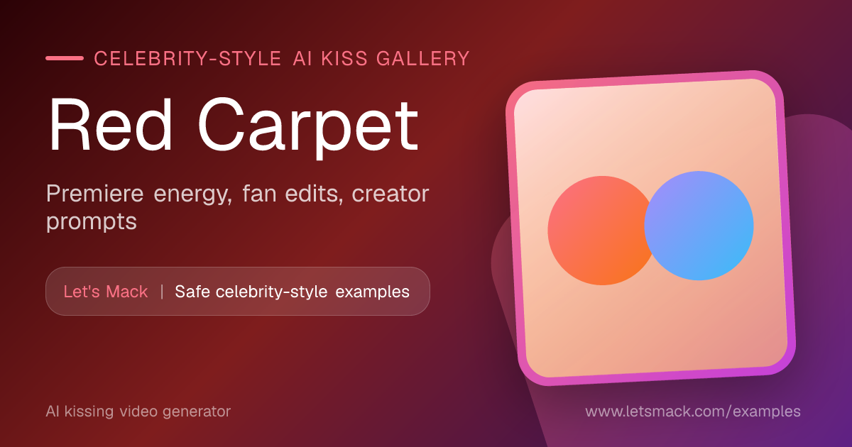 Red Carpet AI Kiss Gallery